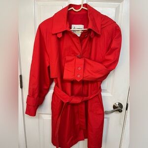 London Fog  Red Trench Coat